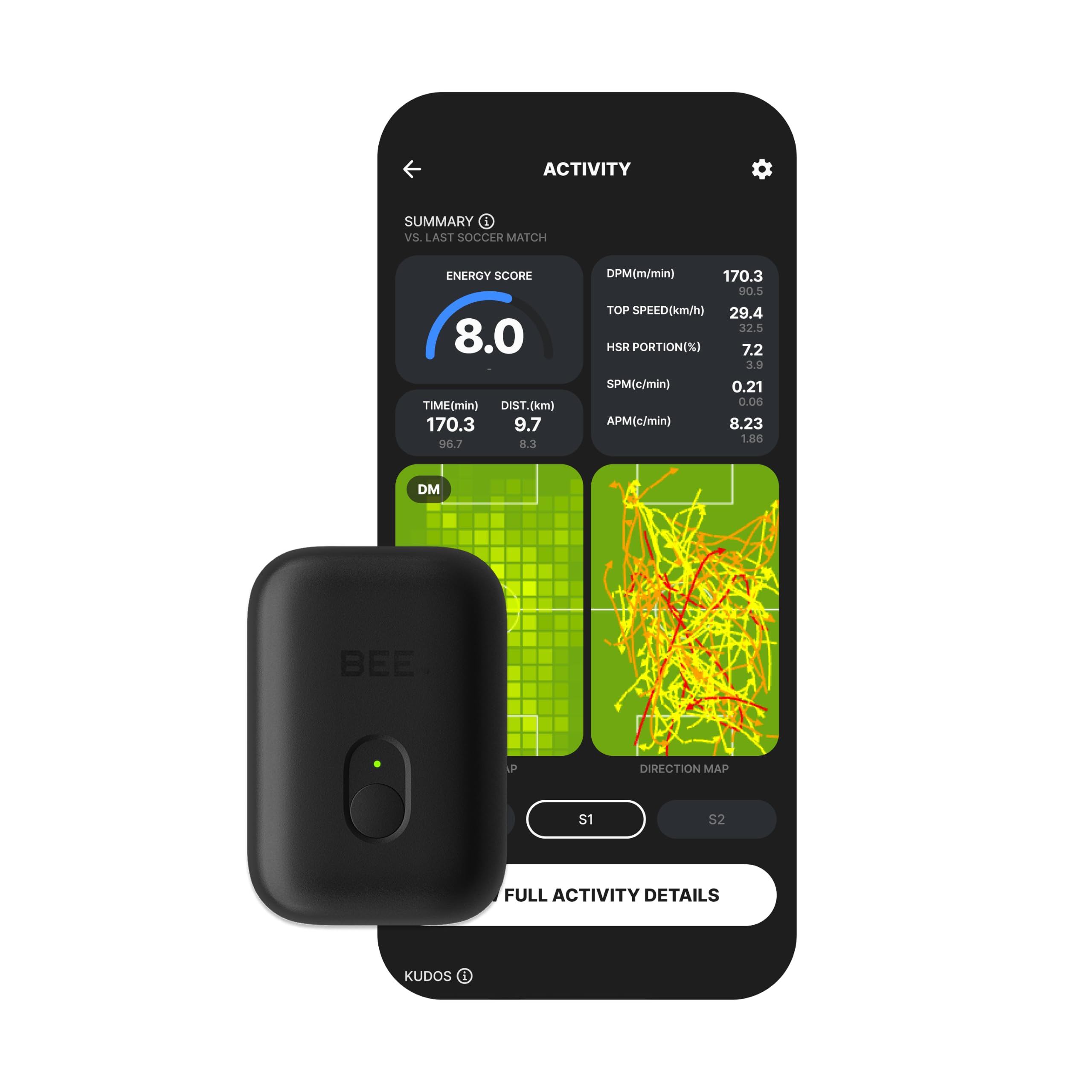 Amazon.co.jp: SOCCERBEE - BEE PRO 2 - スポーツGPSトラッカー